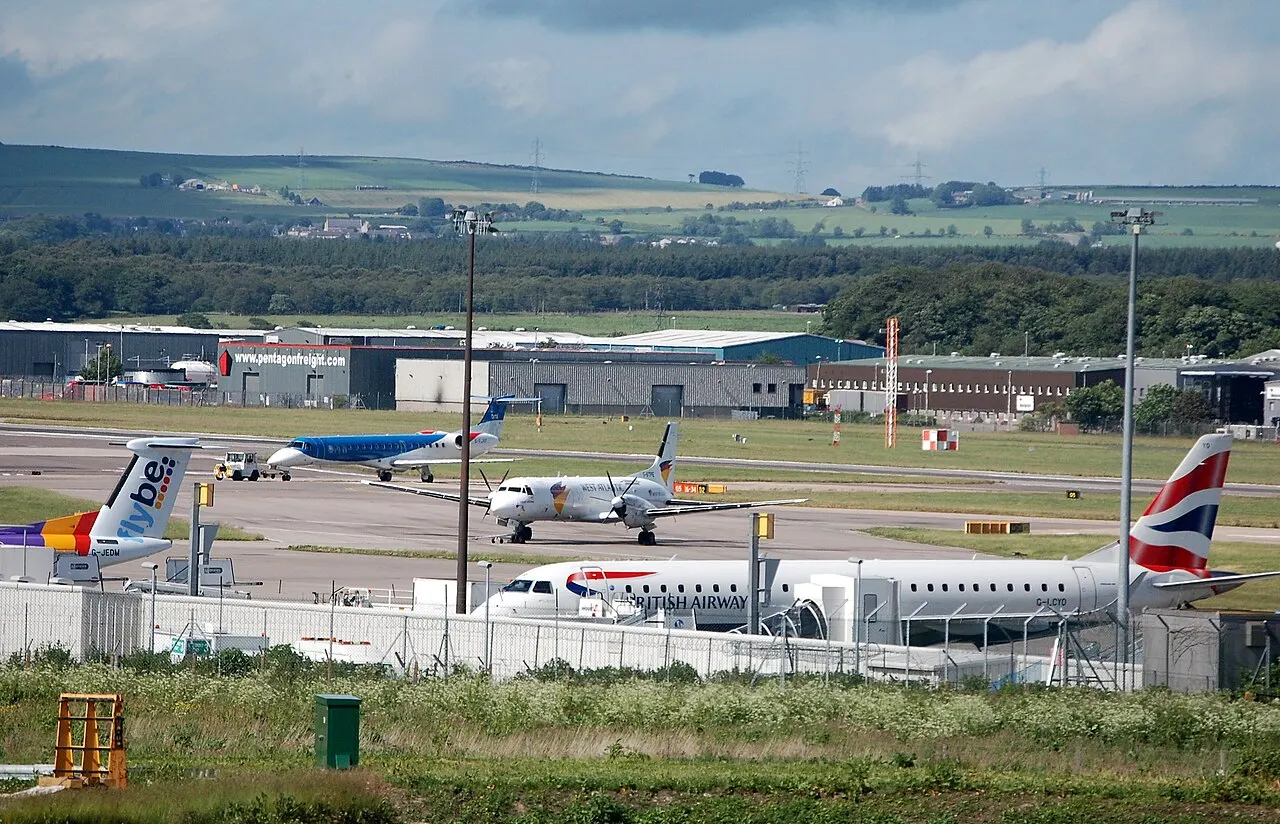 Flugzeuge auf dem Vorfeld