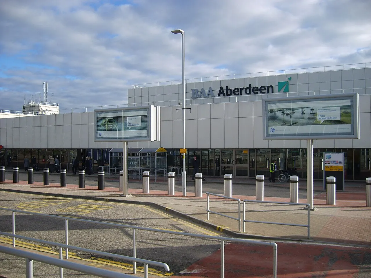 The terminal building seen from outside