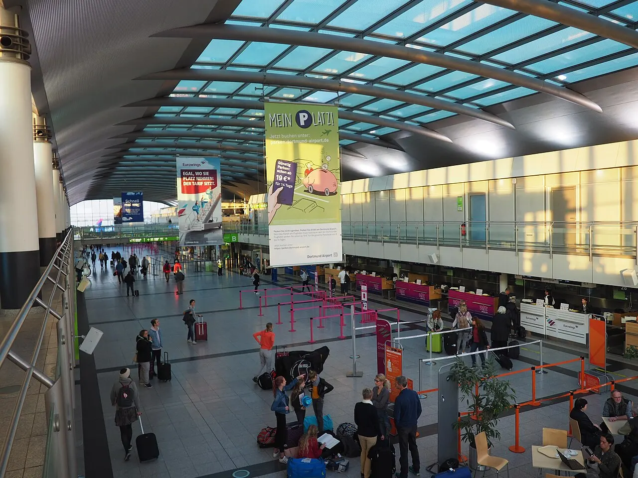 The departures hall