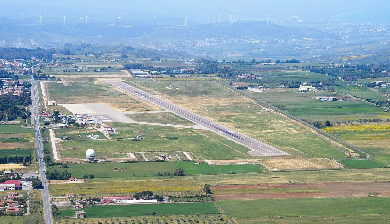 L'aeroporto visto dall'alto