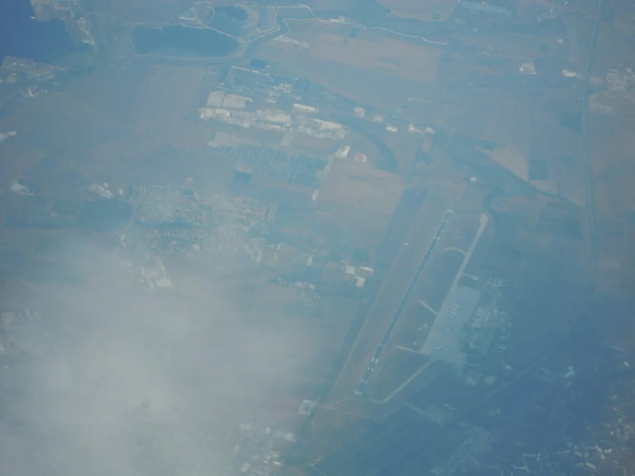 The airport from the air