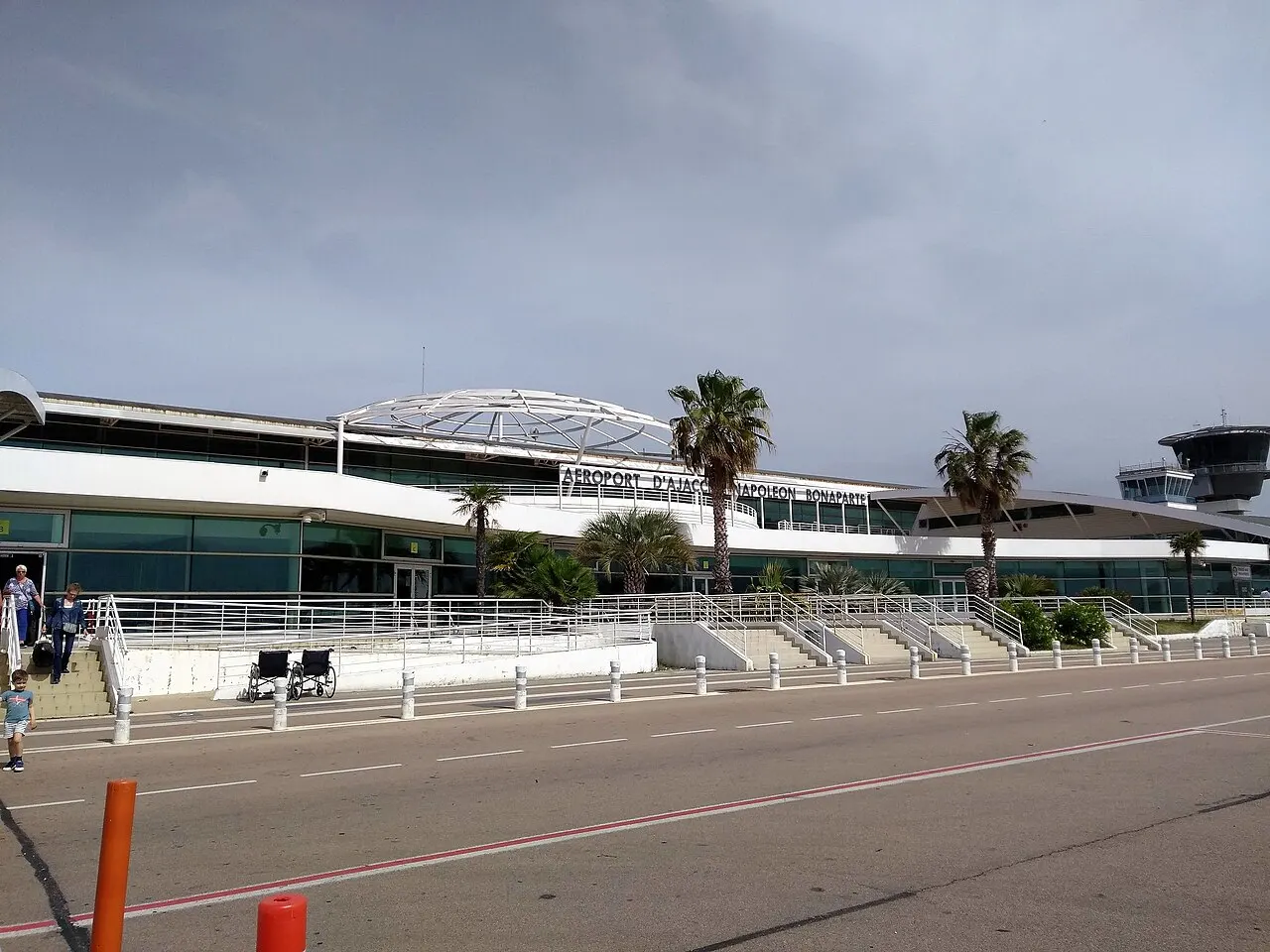 The terminal seen from the apron