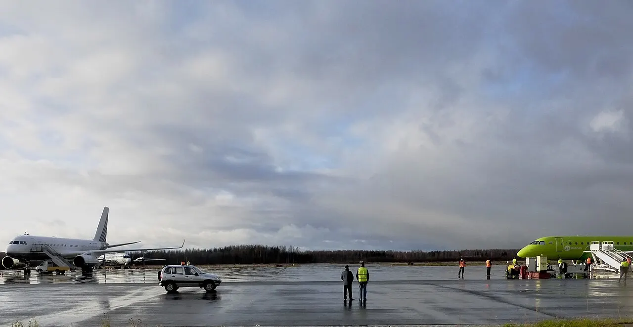Vue de l'aéroport de Petrozavodsk