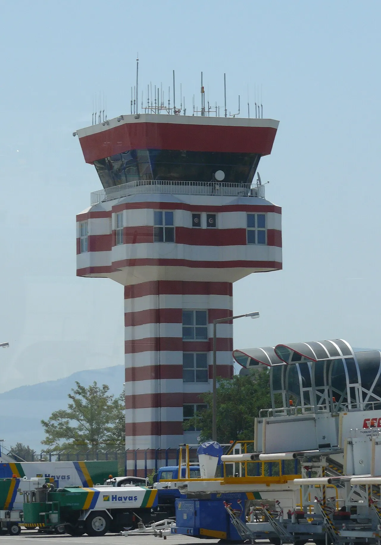 The airport's control tower