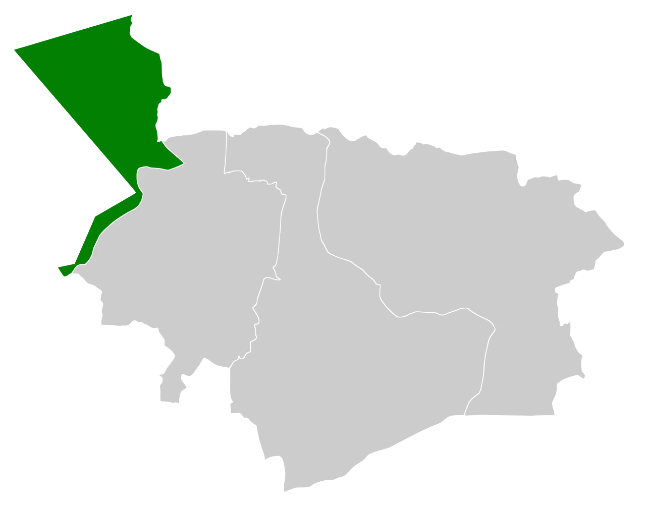 Mappa della regione di Al Jawf