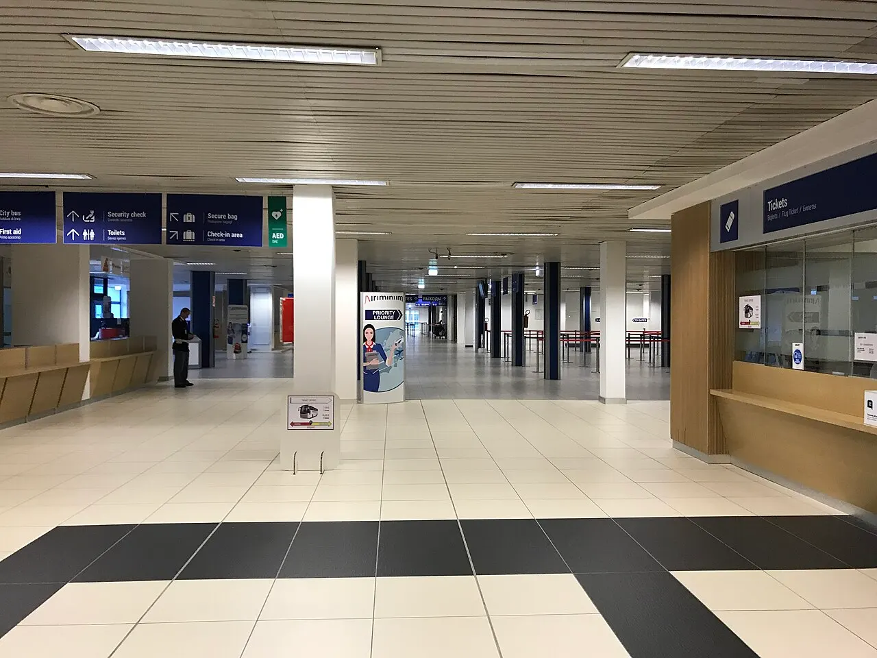 L'atrio del terminal