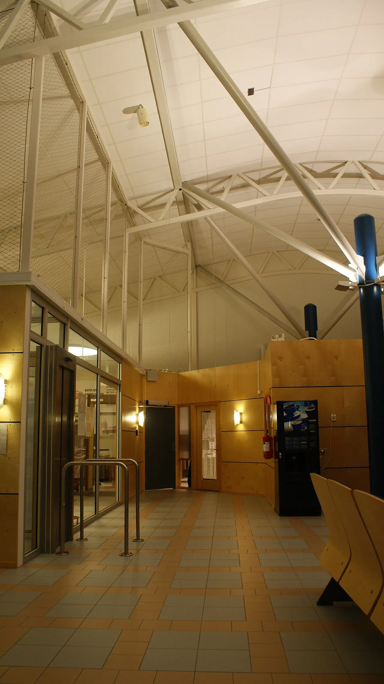 The airside waiting area