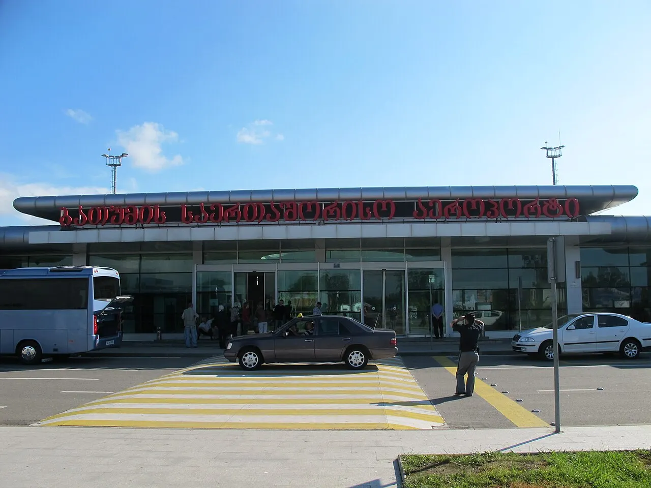 The terminal façade
