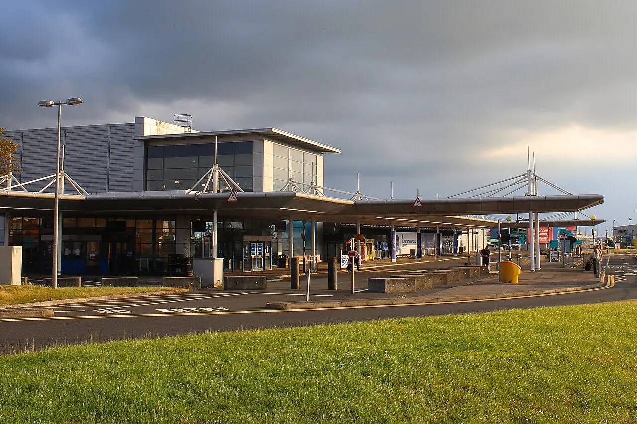 The terminal building seen from outside
