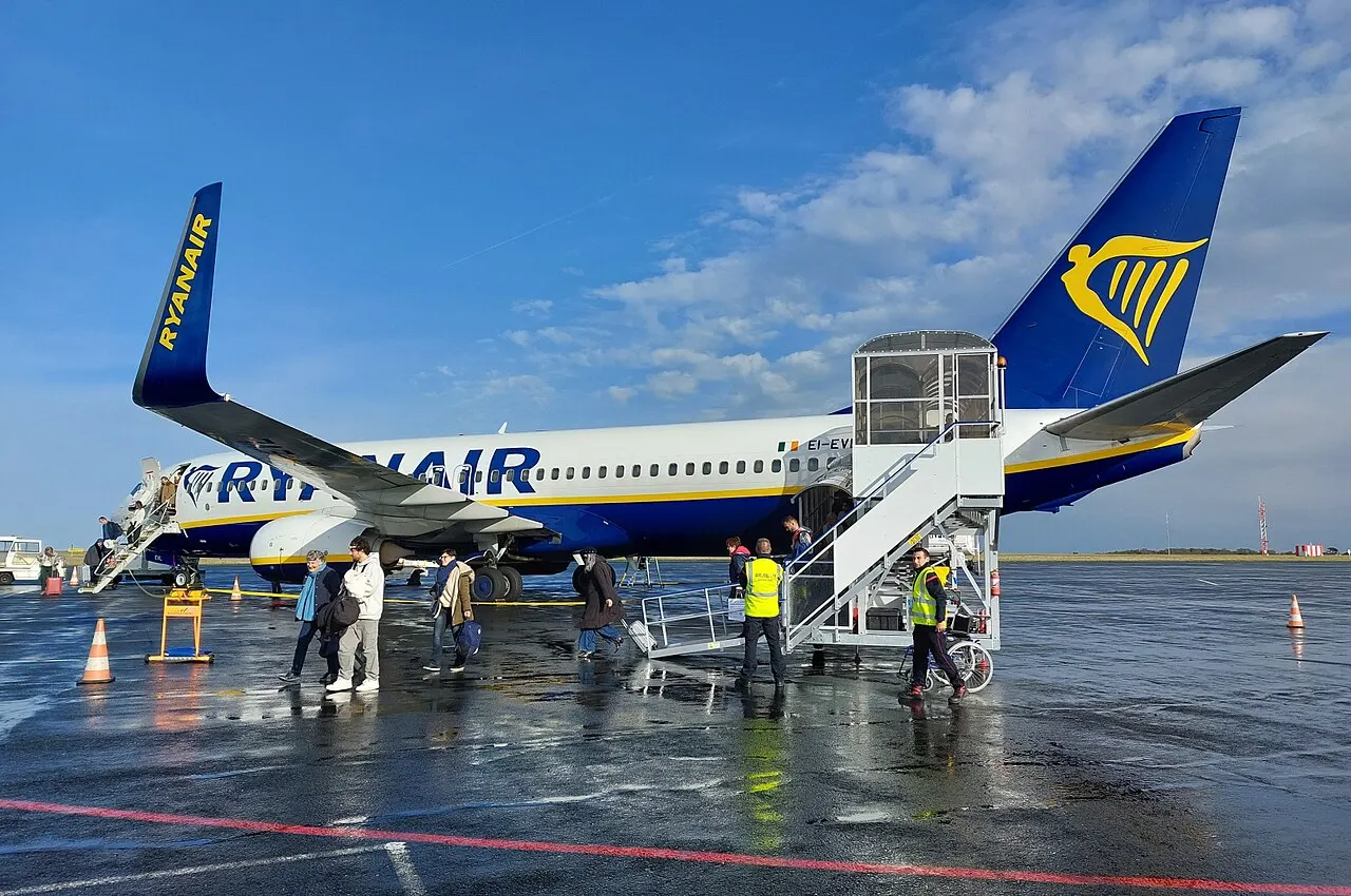 Un Boeing 737 de Ryanair sur le tarmac
