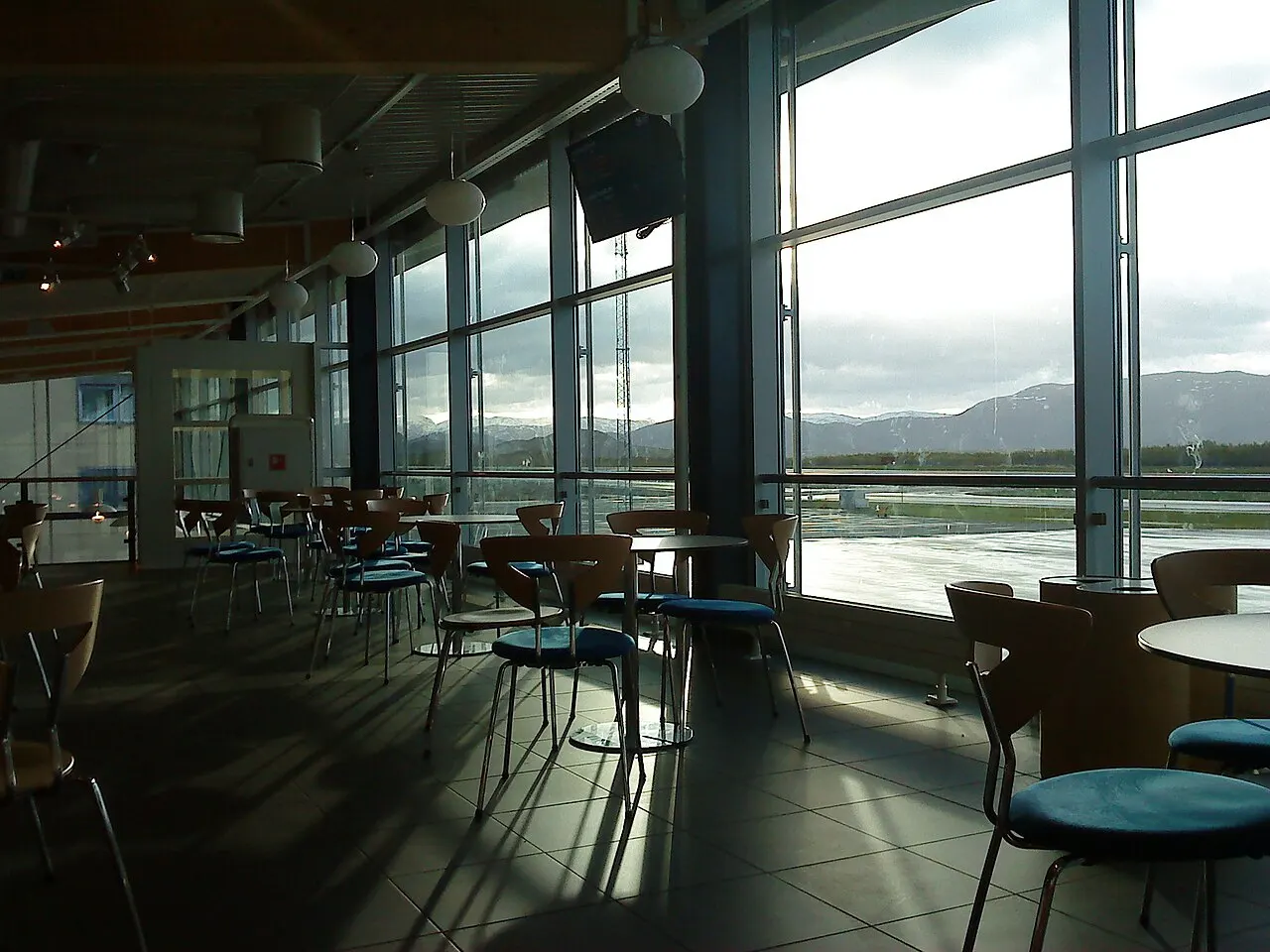 De cafézone in de terminal