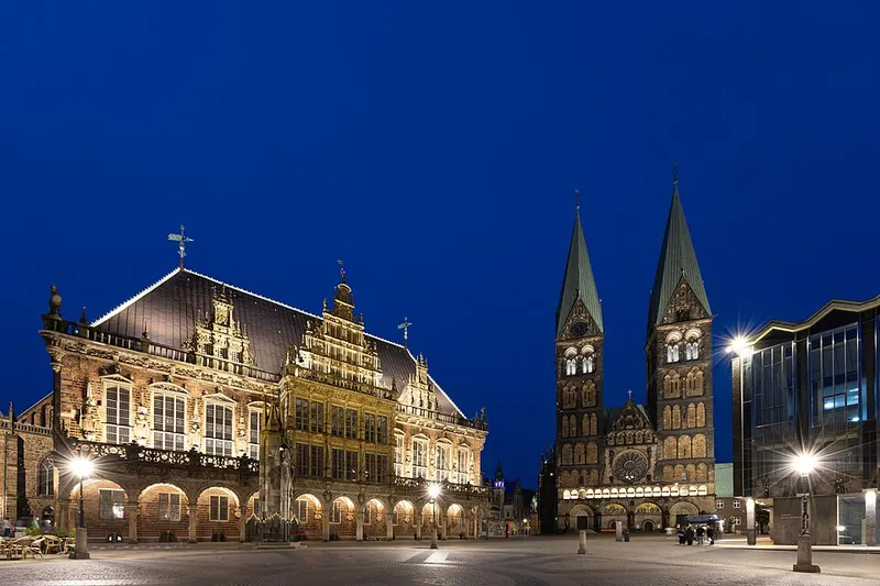 Marktplatz mit Rathaus und Roland · Bremen