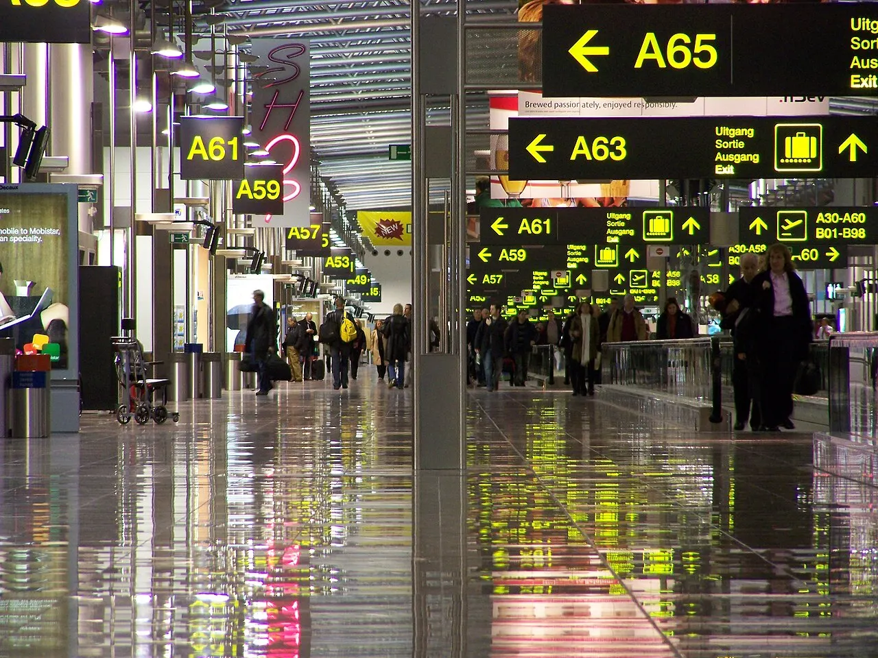 Il molo A dell'aeroporto