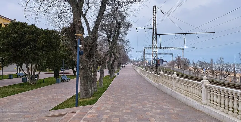 Caspian Sea embankment