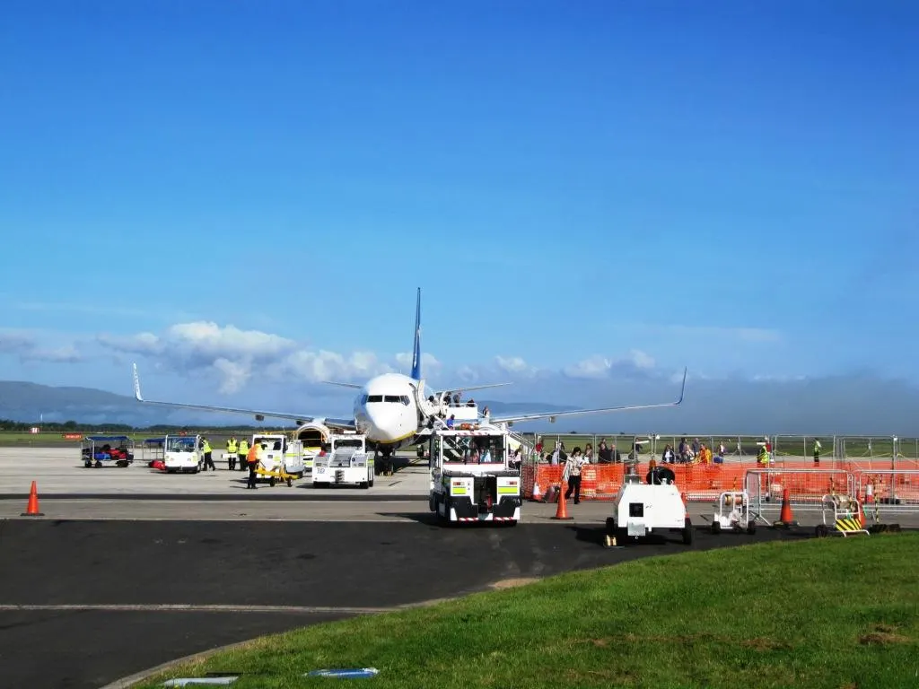 Aircraft on the apron