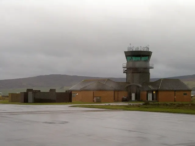 The airport control tower
