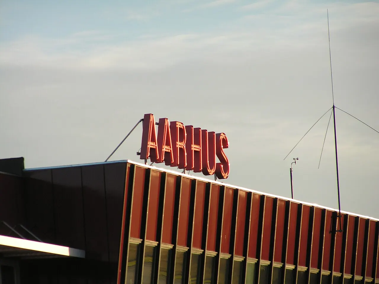 A view of Aarhus Airport
