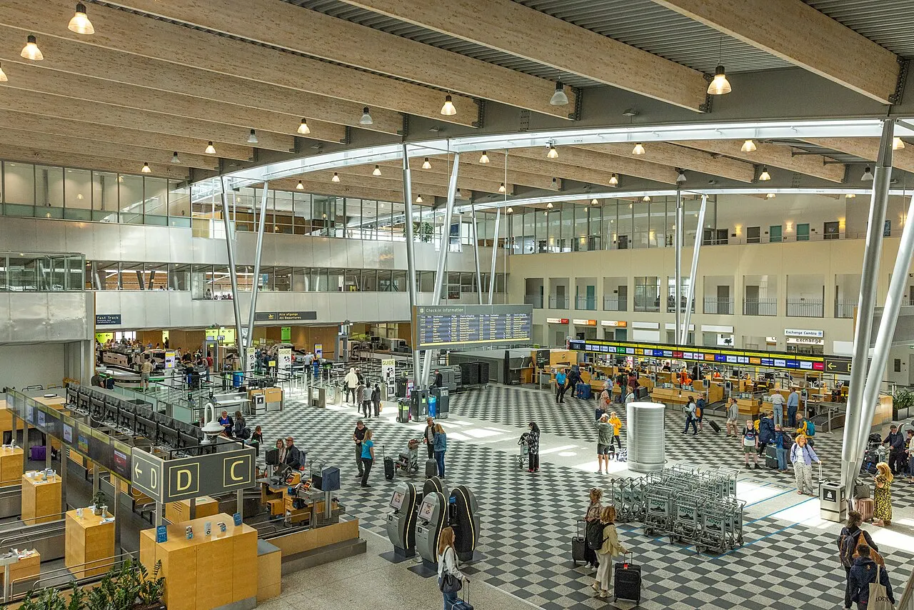 El edificio de la terminal