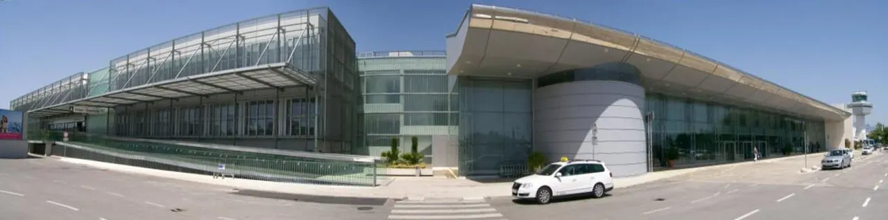 The terminal building