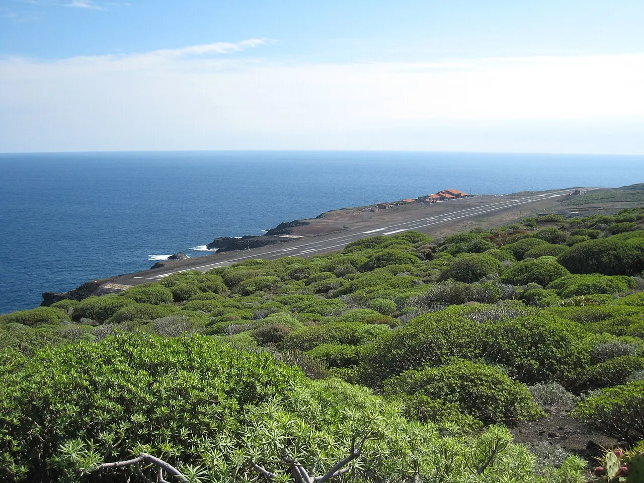 Die Piste an der Ostküste der Insel