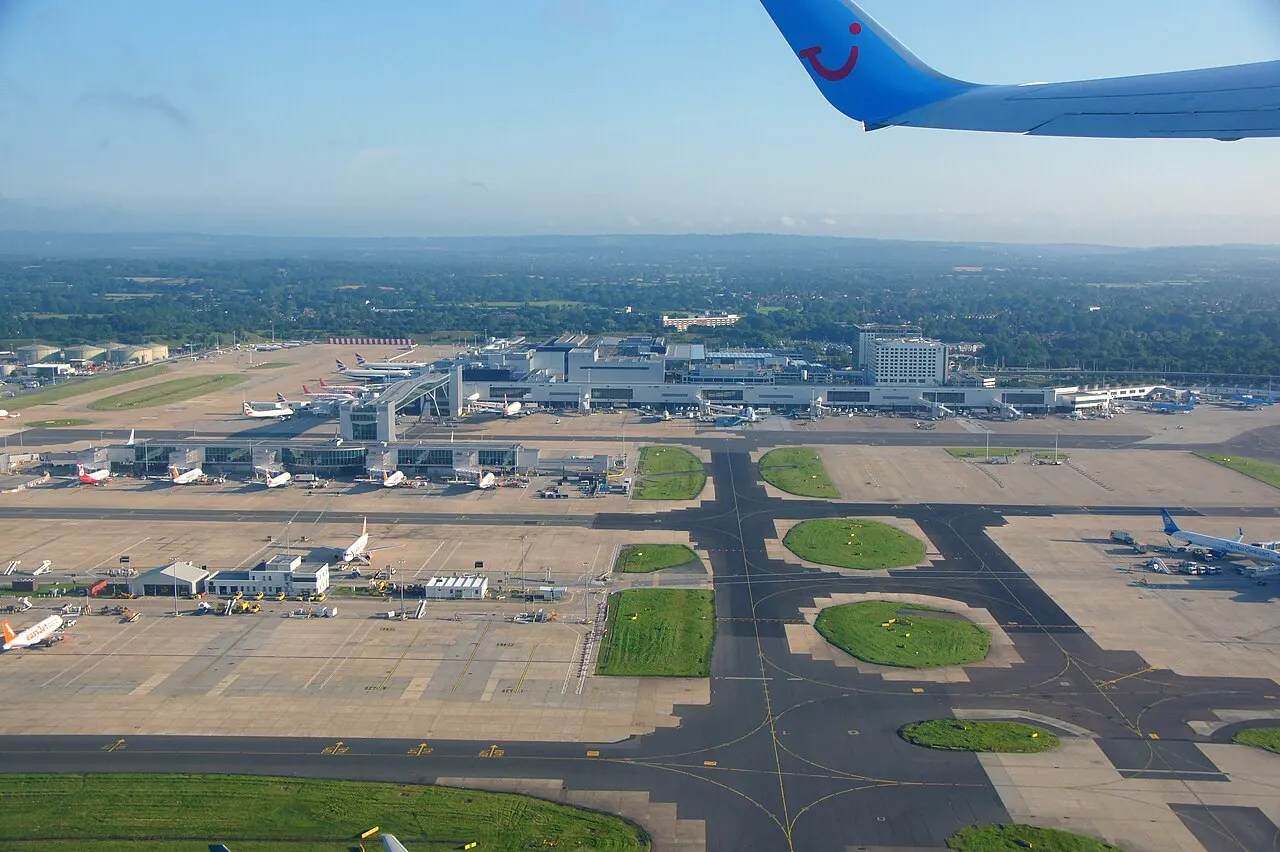 The airport from the air
