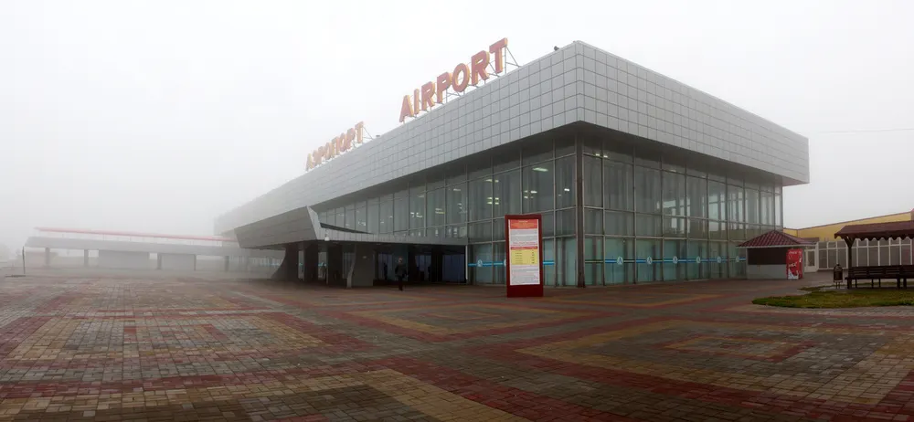 The terminal building seen from outside