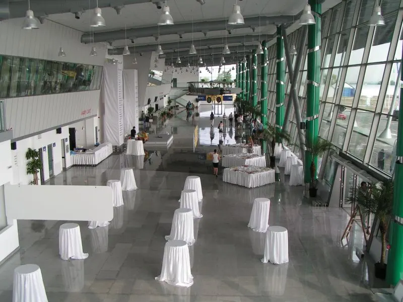 Intérieur du terminal