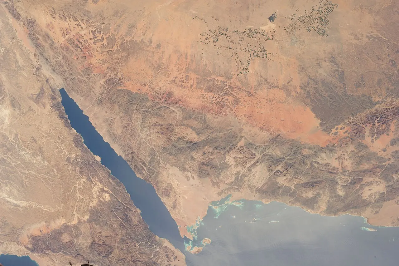 Satellitenansicht der Militärstadt King Khalid