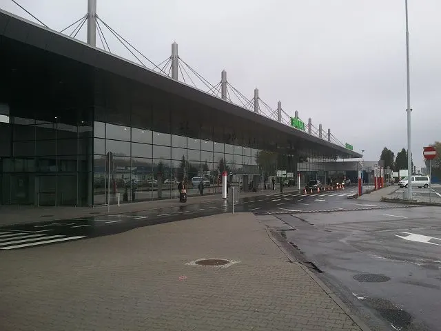 The terminal building seen from outside