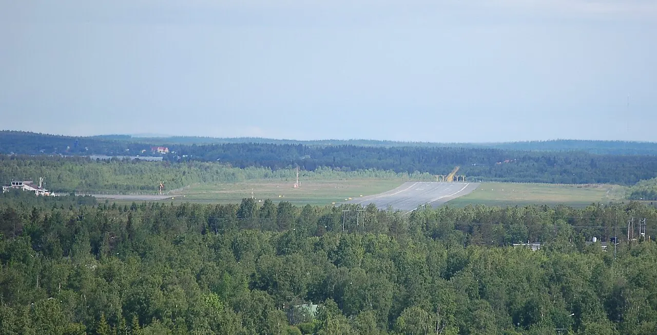 La pista del aeropuerto