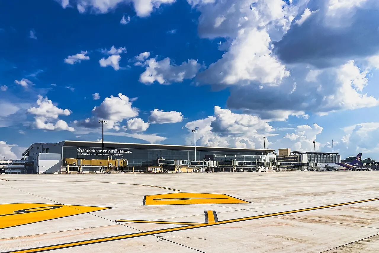 The terminal building at Khon Kaen Airport