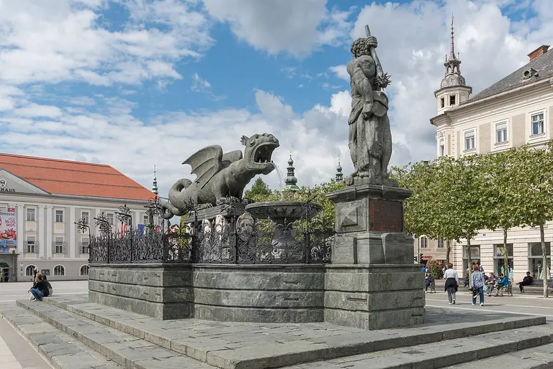 Lindwurmbrunnen · Klagenfurt