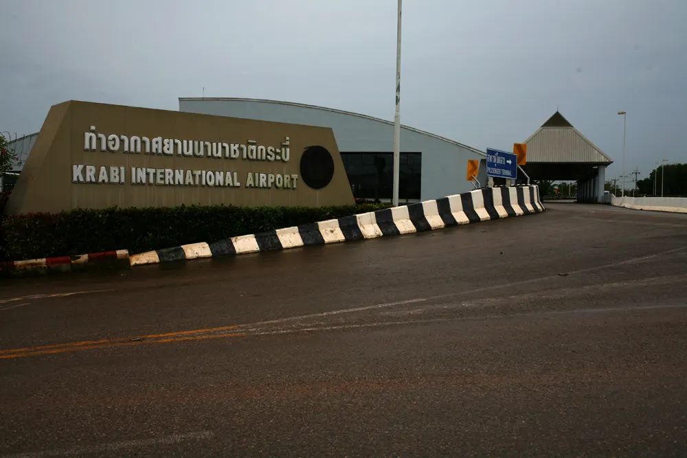 El edificio de la terminal de Krabi International Airport