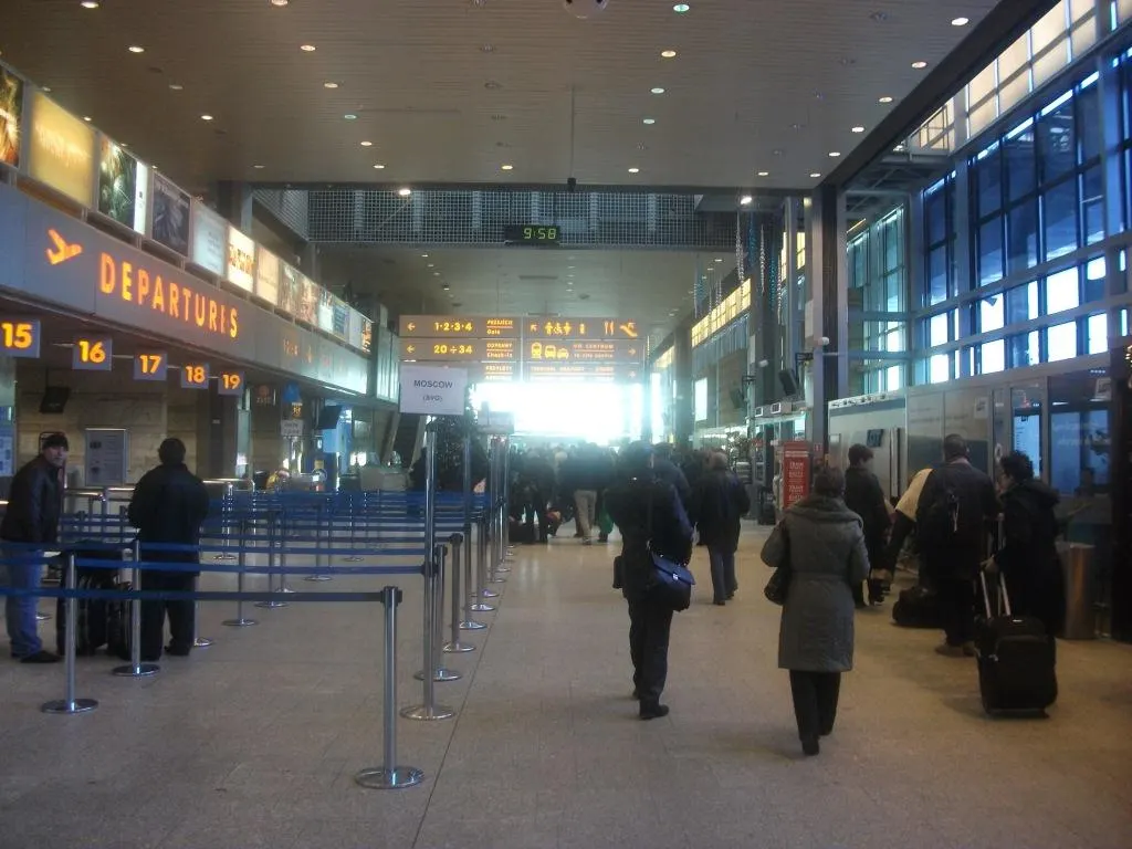 O interior do terminal