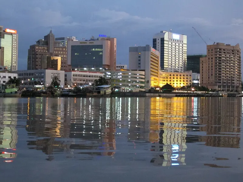 Sarawak River waterfront · Kuching