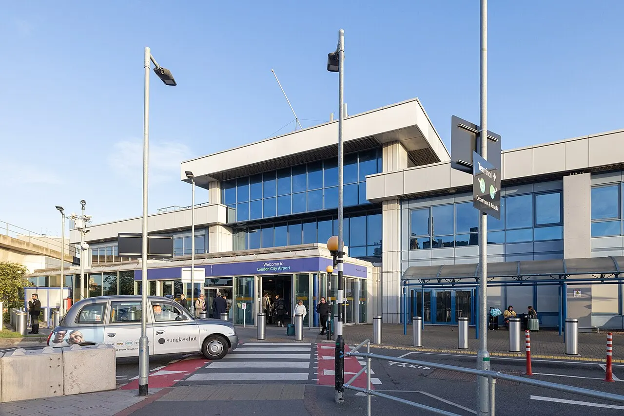 The outside of the terminal