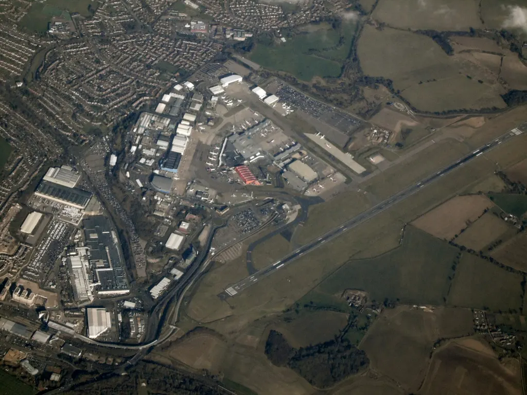 Der Flughafen aus der Luft