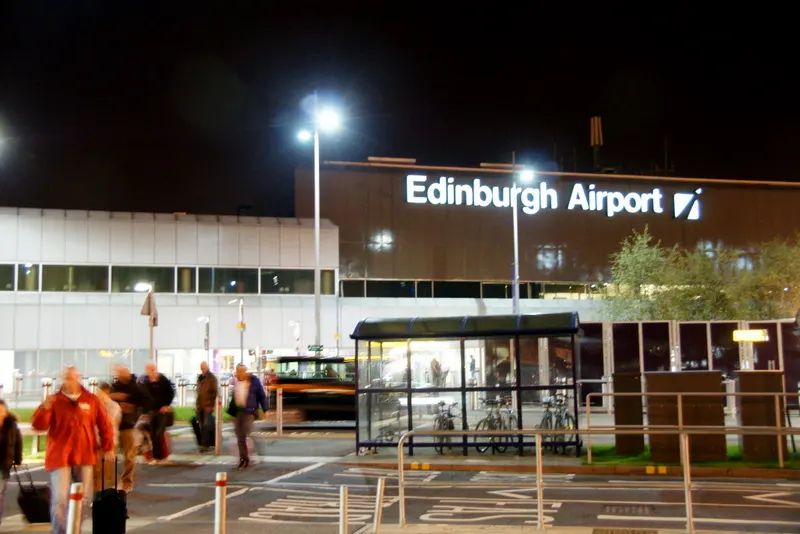 The terminal at night