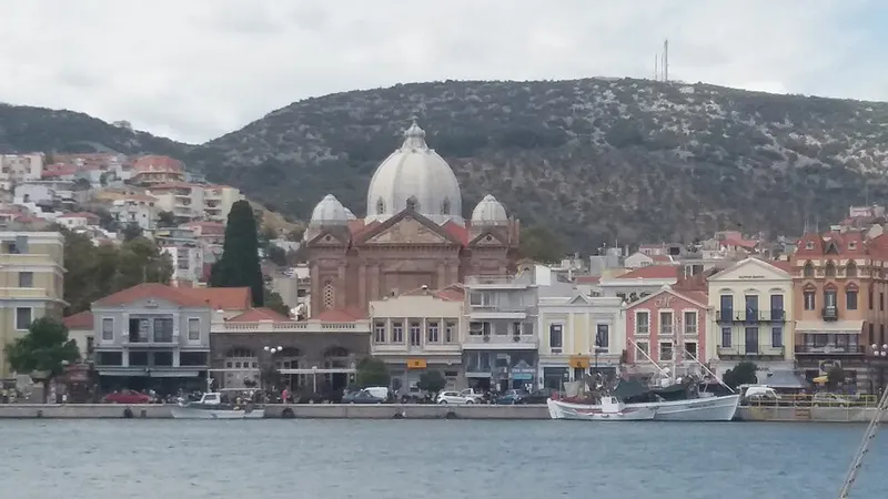 Mytilene port