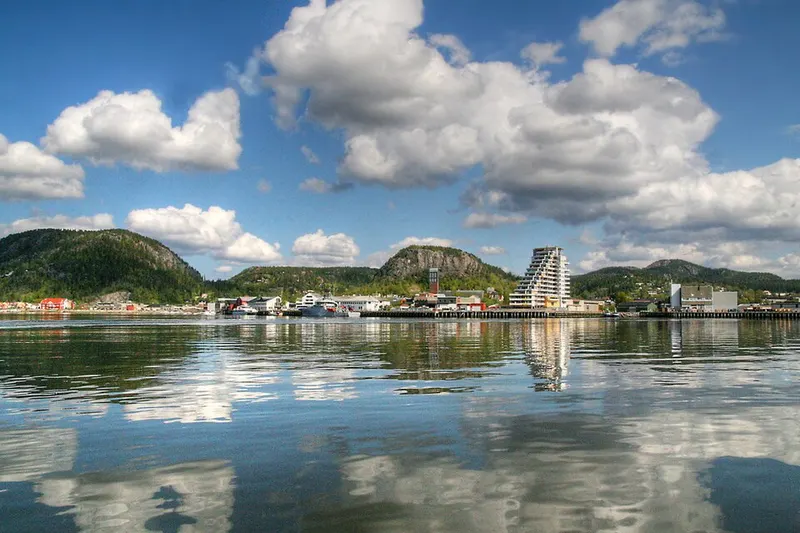 Namsos fra fjorden