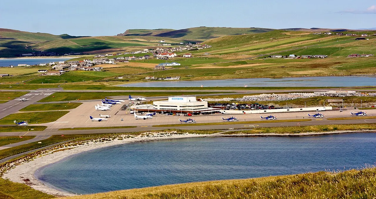 General view of the airport