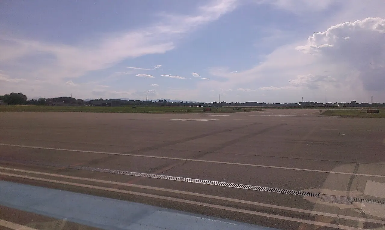 Il piazzale dell'aeroporto