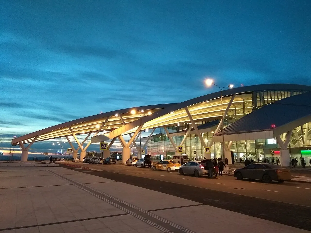 O edifício do terminal