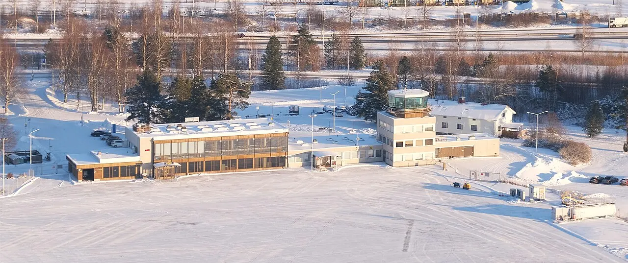 The terminal building