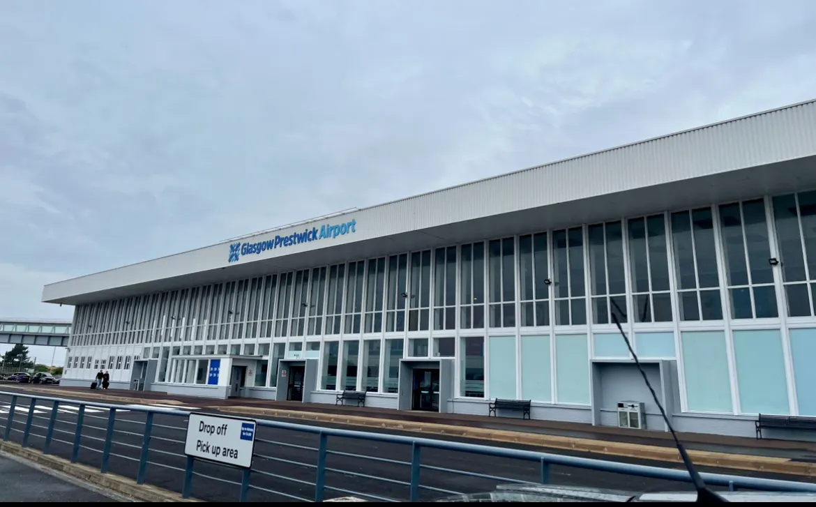 The terminal building seen from outside