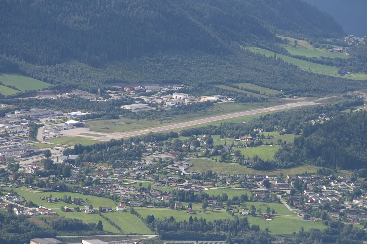 De luchthaven vanuit de lucht