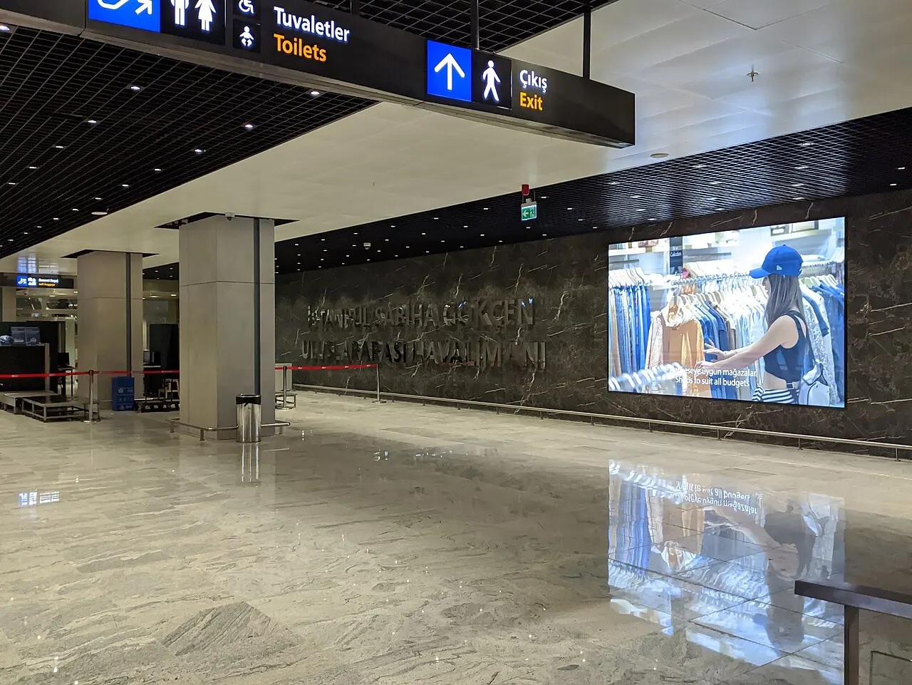 Inside the terminal