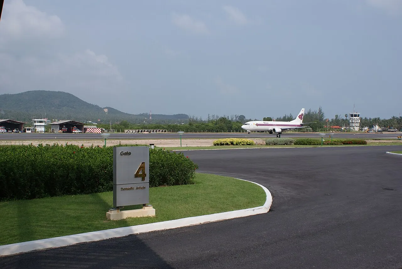 Das Terminalgebäude am Samui International Airport
