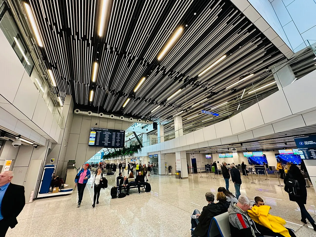 Intérieur du terminal