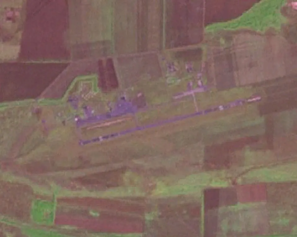 空港の衛星画像